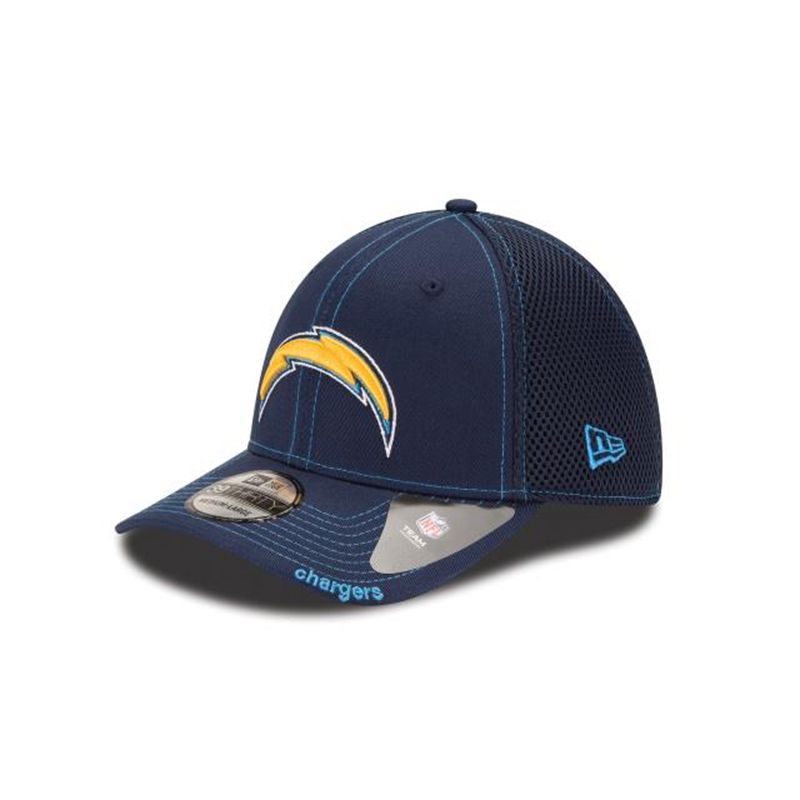 NFL Los Angeles Chargers Neo 39Thirty Stretch Fit (CLT5016) - Blue New Era Caps